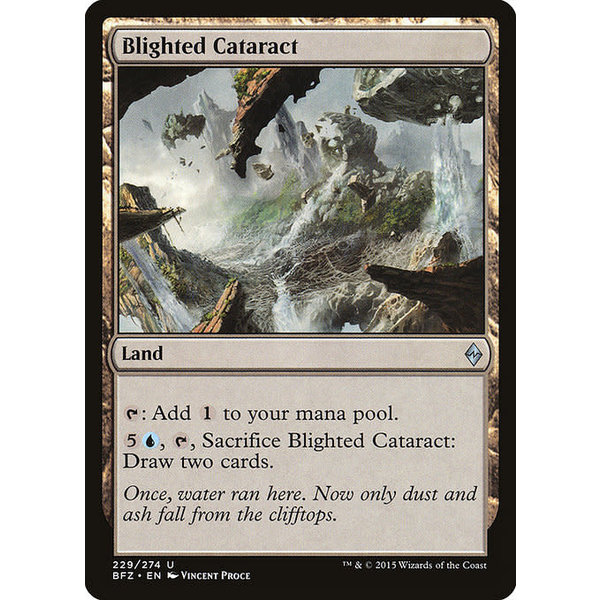 Magic: The Gathering Blighted Cataract (229) Lightly Played