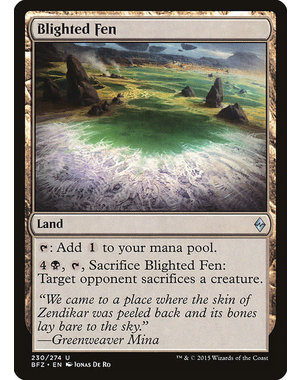 Magic: The Gathering Blighted Fen (230) Lightly Played