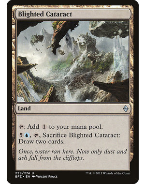 Magic: The Gathering Blighted Cataract (229) Lightly Played Foil