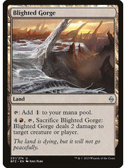 Magic: The Gathering Blighted Gorge (231) Moderately Played Foil