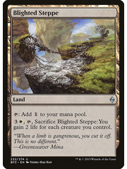 Magic: The Gathering Blighted Steppe (232) Moderately Played Foil