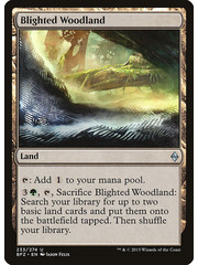 Magic: The Gathering Blighted Woodland (233) Moderately Played