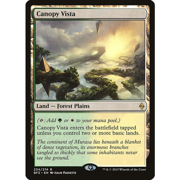 Magic: The Gathering Canopy Vista (234) Moderately Played