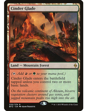 Magic: The Gathering Cinder Glade (235) Lightly Played Foil