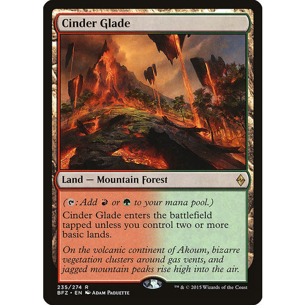 Magic: The Gathering Cinder Glade (235) Lightly Played Foil