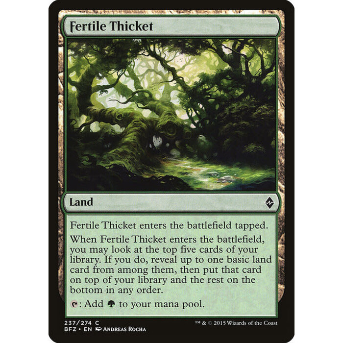 Magic: The Gathering Fertile Thicket (237) Lightly Played