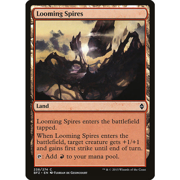 Magic: The Gathering Looming Spires (238) Moderately Played