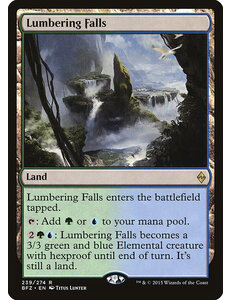 Magic: The Gathering Lumbering Falls (239) Damaged