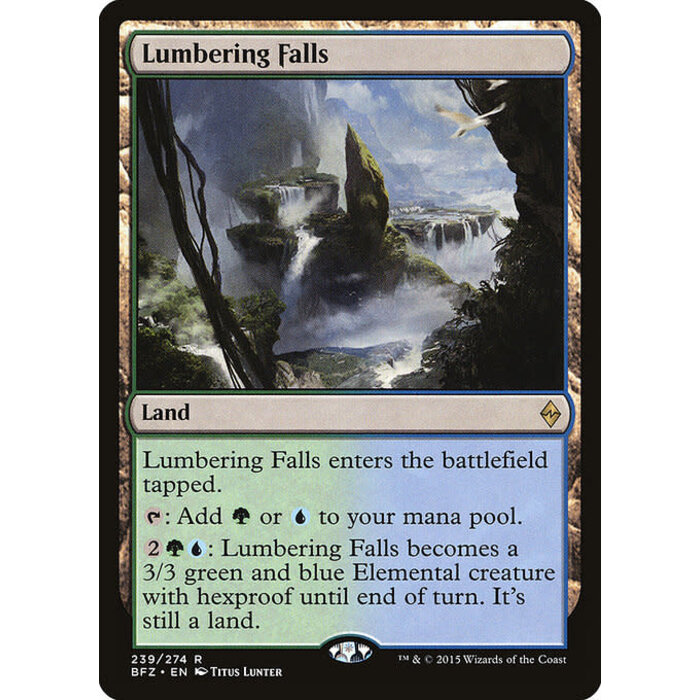 Magic: The Gathering Lumbering Falls (239) Lightly Played
