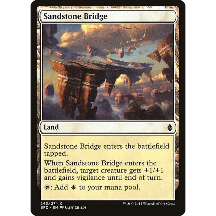 Magic: The Gathering Sandstone Bridge (243) Lightly Played