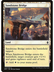 Magic: The Gathering Sandstone Bridge (243) Moderately Played