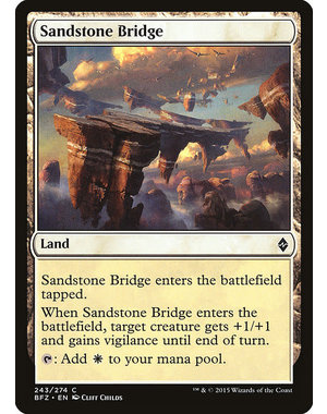 Magic: The Gathering Sandstone Bridge (243) Moderately Played