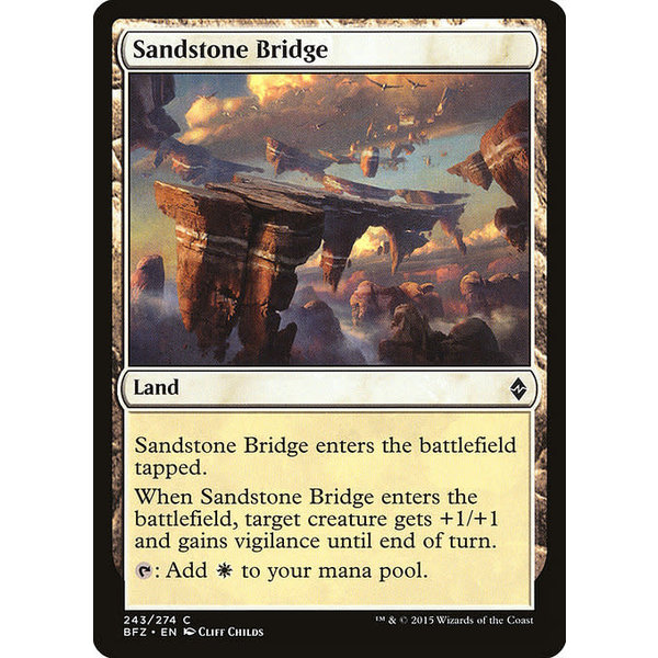 Magic: The Gathering Sandstone Bridge (243) Moderately Played