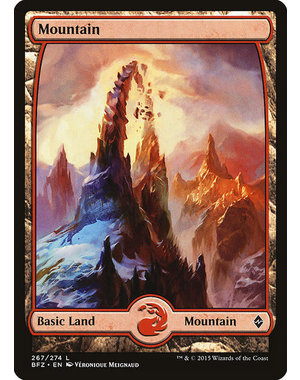 Magic: The Gathering Mountain (267) Lightly Played Foil
