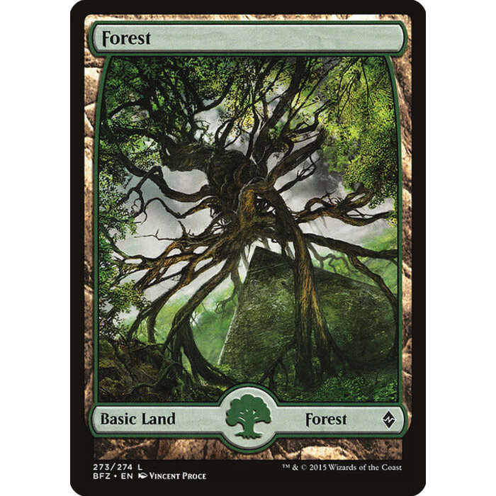 Magic: The Gathering Forest (273) Lightly Played