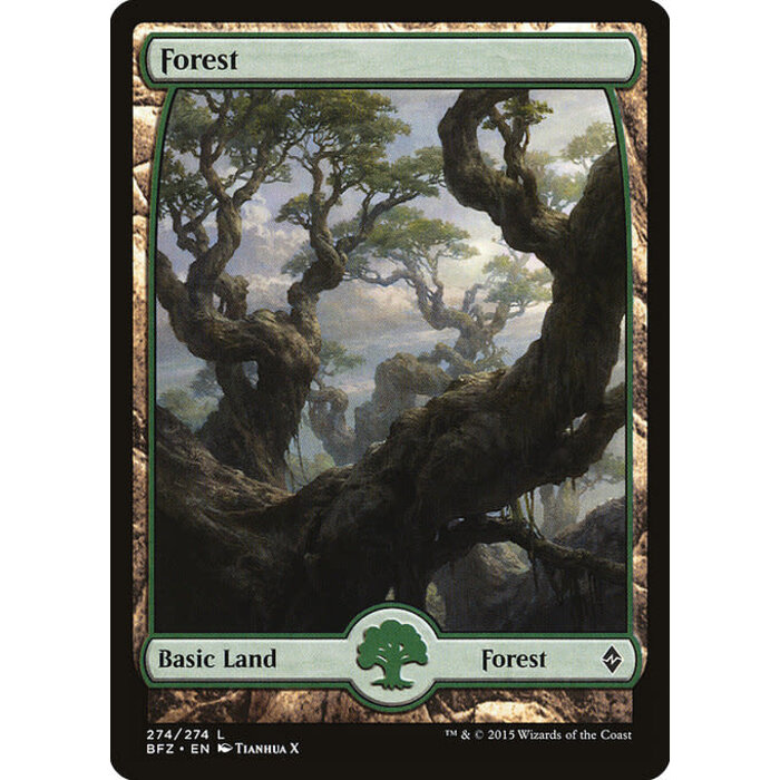 Magic: The Gathering Forest (274) Lightly Played