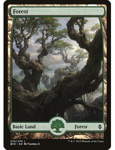Magic: The Gathering Forest (274) Moderately Played