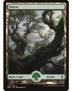 Magic: The Gathering Forest (274) Moderately Played