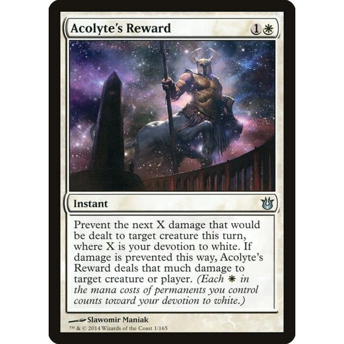 Magic: The Gathering Acolyte's Reward (001) Lightly Played