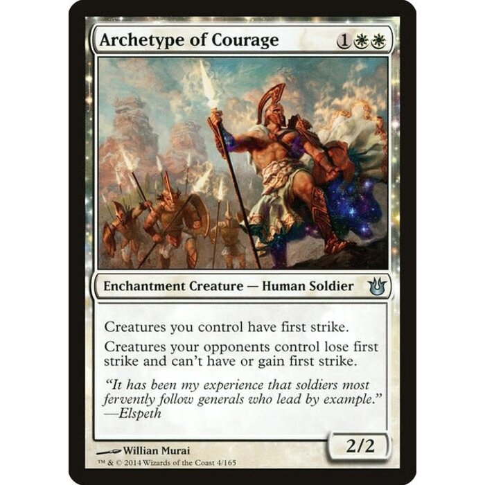Magic: The Gathering Archetype of Courage (004) Lightly Played