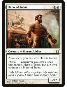 Magic: The Gathering Hero of Iroas (017) Moderately Played Foil