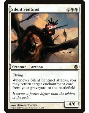 Magic: The Gathering Silent Sentinel (026) Heavily Played