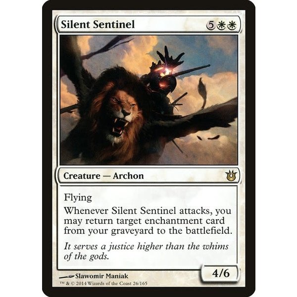 Magic: The Gathering Silent Sentinel (026) Heavily Played