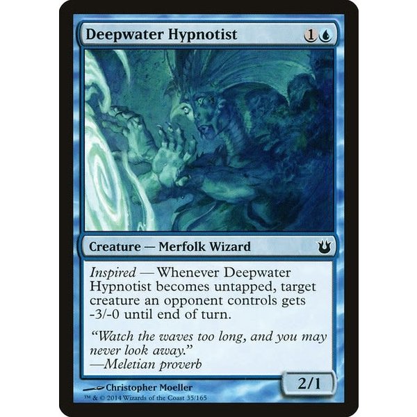 Magic: The Gathering Deepwater Hypnotist (035) Moderately Played Foil