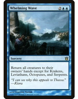 Magic: The Gathering Whelming Wave (057) Damaged