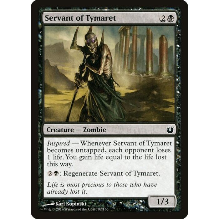 Magic: The Gathering Servant of Tymaret (082) Lightly Played