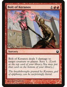 Magic: The Gathering Bolt of Keranos (089) Moderately Played Foil