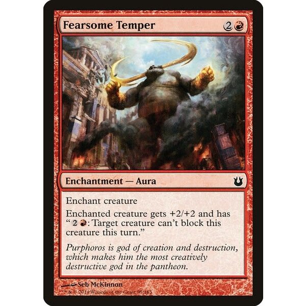 Magic: The Gathering Fearsome Temper (095) Lightly Played