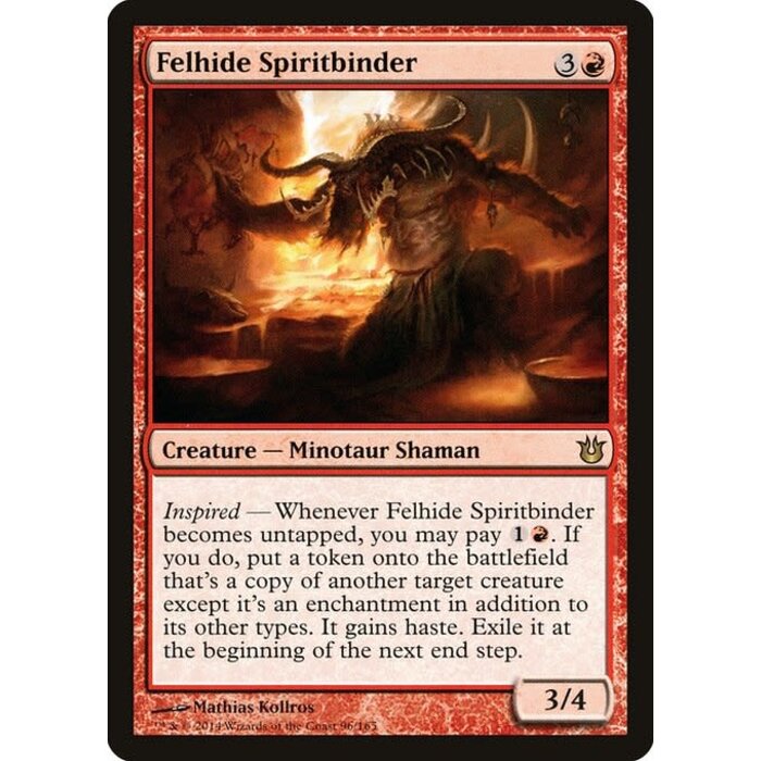 Magic: The Gathering Felhide Spiritbinder (096) Moderately Played Foil