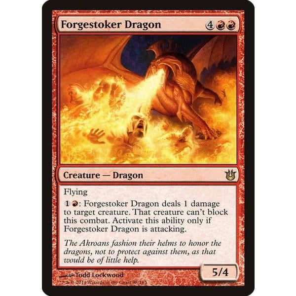 Magic: The Gathering Forgestoker Dragon (098) Damaged