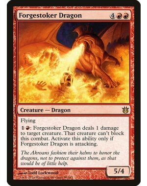 Magic: The Gathering Forgestoker Dragon (098) Damaged Foil