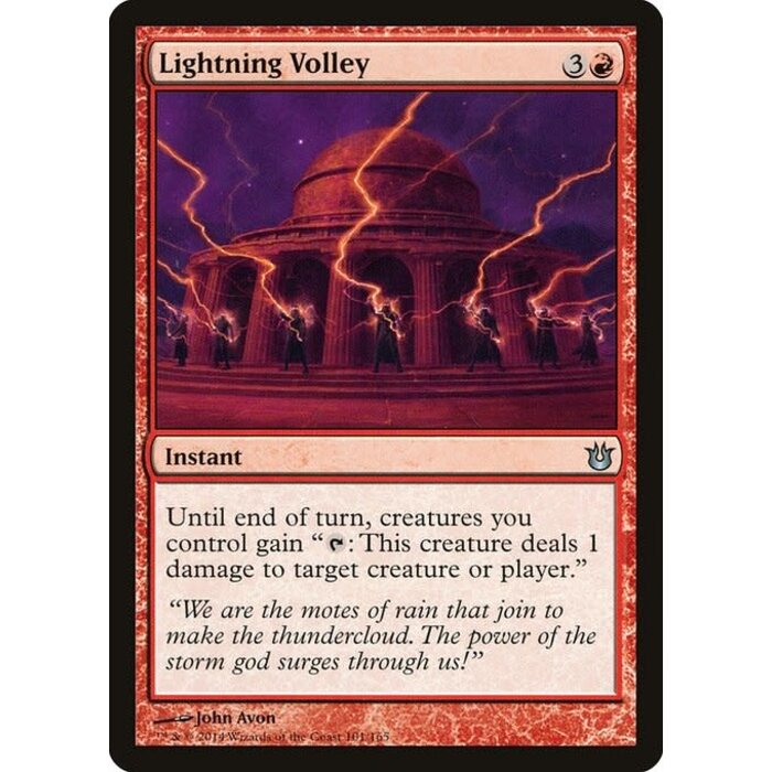 Magic: The Gathering Lightning Volley (101) Lightly Played