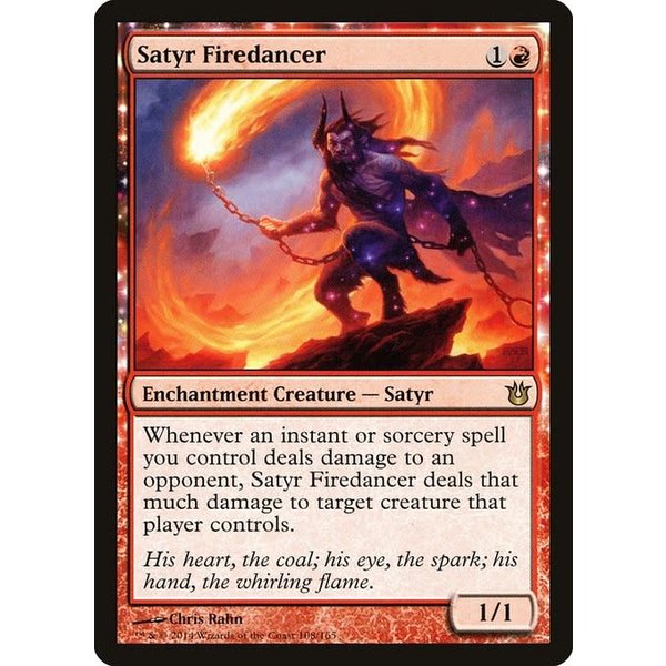 Magic: The Gathering Satyr Firedancer (108) Lightly Played