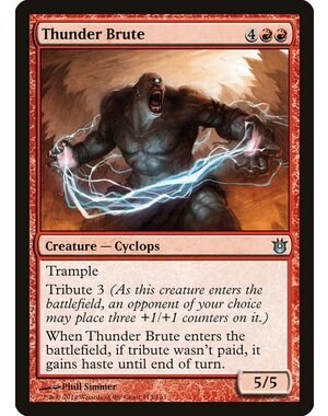 Magic: The Gathering Thunder Brute (113) Moderately Played Foil