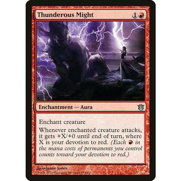 Magic: The Gathering Thunderous Might (114) Lightly Played