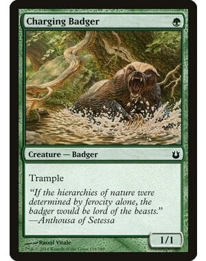 Magic: The Gathering Charging Badger (118) Damaged