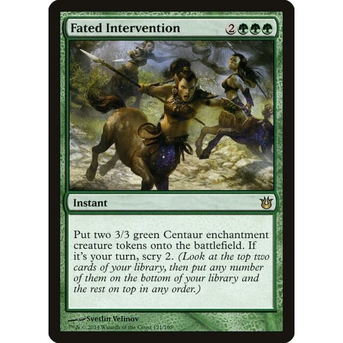 Magic: The Gathering Fated Intervention (121) Lightly Played