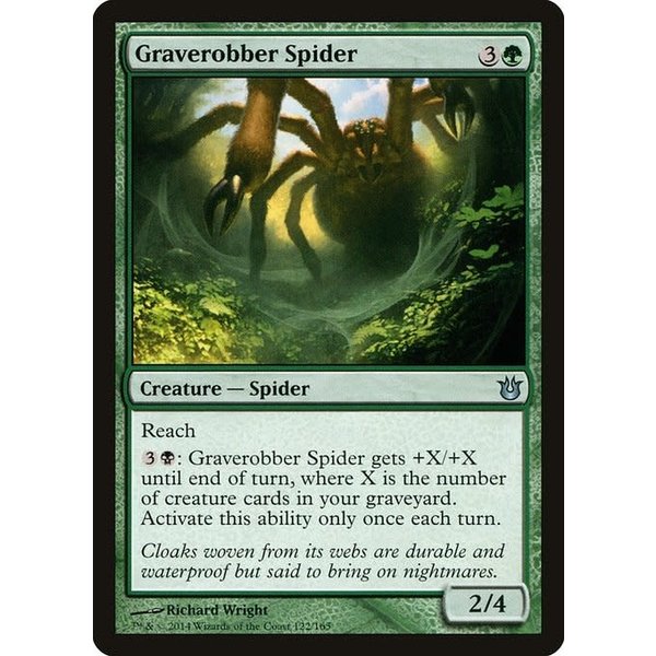 Magic: The Gathering Graverobber Spider (122) Lightly Played