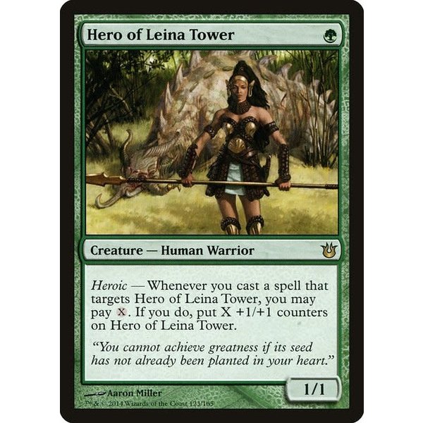 Magic: The Gathering Hero of Leina Tower (123) Damaged