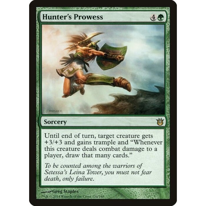 Magic: The Gathering Hunter's Prowess (124) Lightly Played