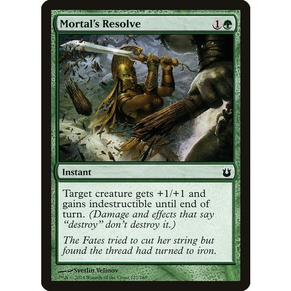 Magic: The Gathering Mortal's Resolve (127) Lightly Played