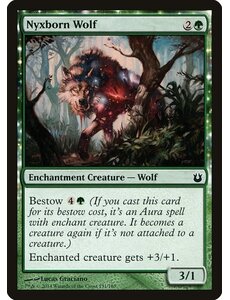 Magic: The Gathering Nyxborn Wolf (131) Damaged