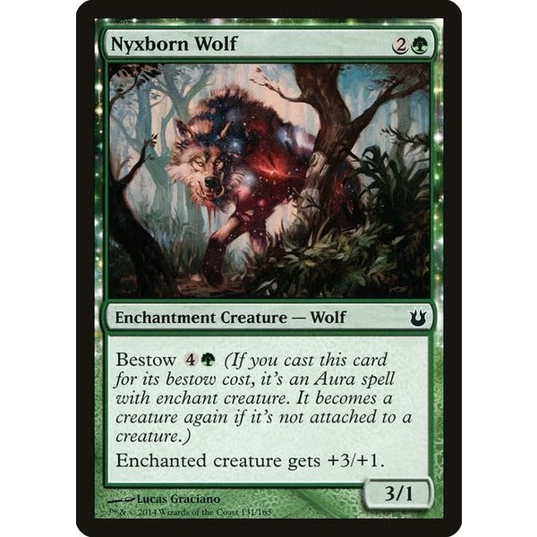 Magic: The Gathering Nyxborn Wolf (131) Damaged