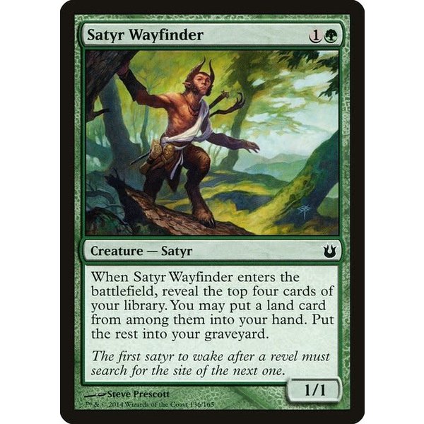 Magic: The Gathering Satyr Wayfinder (136) Moderately Played