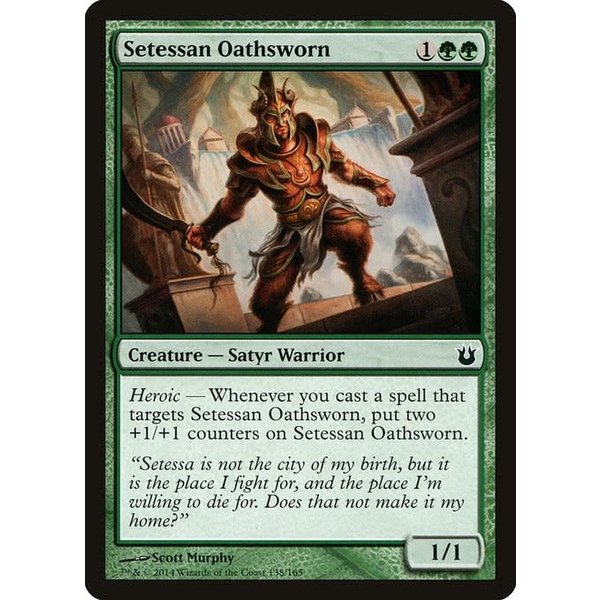 Magic: The Gathering Setessan Oathsworn (138) Moderately Played