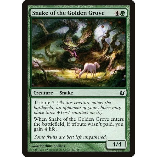 Magic: The Gathering Snake of the Golden Grove (141) Lightly Played